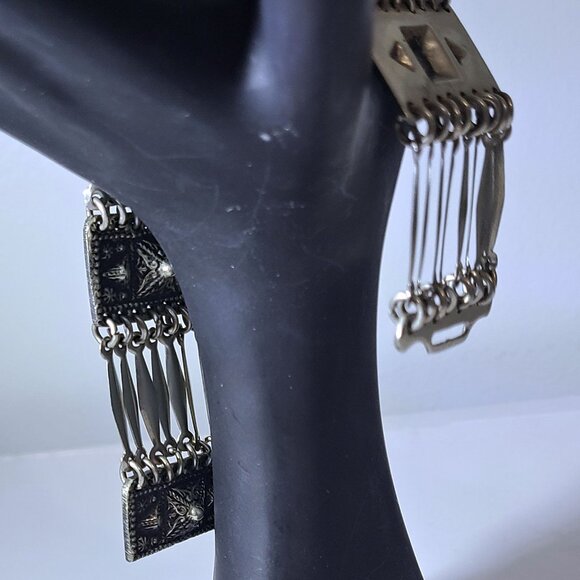 Vintage Boho-style Mexican Silver Bracelet - Picture 7 of 8